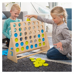 Joc gigant din lemn, Patru pe un rand