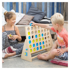 Joc gigant din lemn, Patru pe un rand