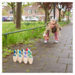 Set Bowling din lemn FSC, BS Toys