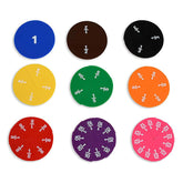 Cercuri cu fractii, set cu 51 piese