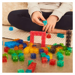 Linking Cubes, 100 cuburi translucide interconectabile