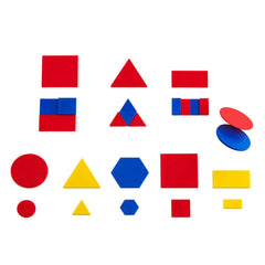Set forme geometrice colorate, 60 piese