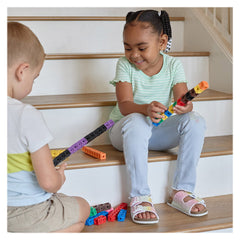 Math Cubes, cuburi interconectabile, set 125 piese