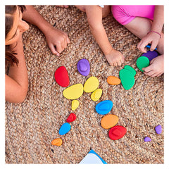 Rainbow Pebbles, set 36 pietricele cu activitati