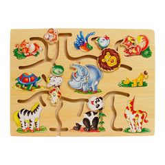 Joc din lemn labirint, Animale salbatice