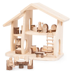 Casuta de papusi cu mobilier Woodlands, Guidecraft