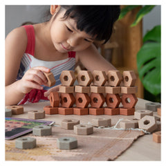 Little Pavers, set constructii cu 60 de pavele, Guidecraft