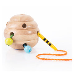 Beehive Lacing, joc cu siret din lemn, Guidecraft