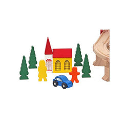 Mega circuit feroviar si auto (114 piese)