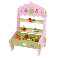 Minimarket din lemn cu fructe si legume, Mentari