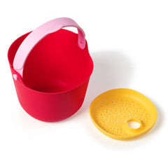 Bucki, galetusa cu sita, rosu cherry, Quut Toys