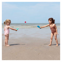 Cuppi, set lopetica cu sita si minge, albastru, Quut Toys