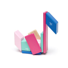 Tegu Blossom, set 14 piese din lemn magnetic