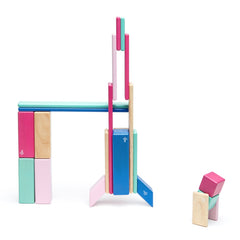 Tegu Blossom, set 24 piese din lemn magnetic