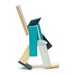 Tegu Blues, set 14 piese din lemn magnetic