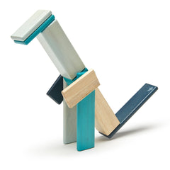 Tegu Blues, set 14 piese din lemn magnetic