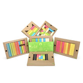Tegu Classroom, set 130 piese din lemn magnetic