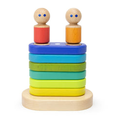 Tegu Stacker, set din lemn magnetic