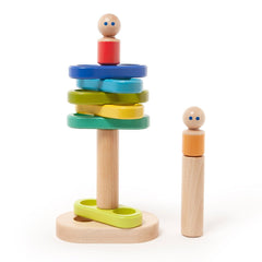 Tegu Stacker, set din lemn magnetic