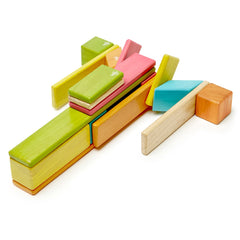 Tegu Tints, set 24 piese din lemn magnetic