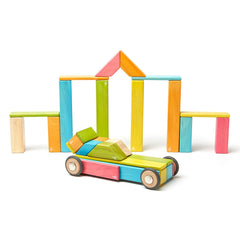 Tegu Tints, set 42 piese din lemn magnetic