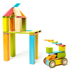 Tegu Tints, set 42 piese din lemn magnetic