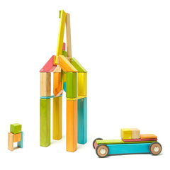 Tegu Tints, set 42 piese din lemn magnetic