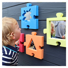 Puzzle din burete cu oglinzi, 4 piese, TickiT