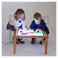 Masa senzoriala luminoasa, inaltime reglabila, TickiT