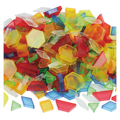 Forme 3D transparente colorate, 180 piese, TickiT