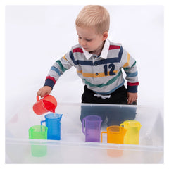 Cani transparente colorate, set 6 buc., TickiT