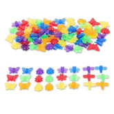 Set de sortare, Insecte translucide colorate, 96 piese
