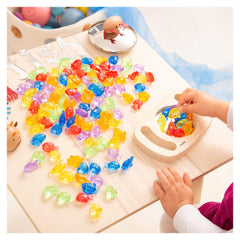 Set de sortare, Pestisori translucizi, 120 piese