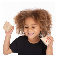 Prisme din lemn cu sunete, set 12 bucati, TickiT