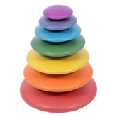 Rainbow Wooden Buttons, discuri din lemn, TickiT