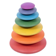 Rainbow Wooden Buttons, discuri din lemn, TickiT