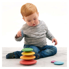 Rainbow Wooden Buttons, discuri din lemn, TickiT