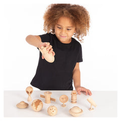 Space Adventure, figurine spatiale din lemn, TickiT