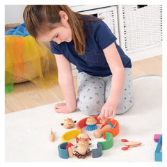 Sea Creatures, set 10 animale marine din lemn