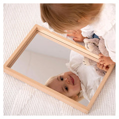 Tava din lemn cu oglinda acrilica, TickiT