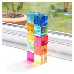 Gem Cube, set 10 cuburi acrilice, TickiT