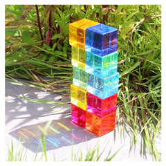 Gem Cube, set 10 cuburi acrilice, TickiT