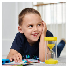 Clepsidra jumbo cu nisip galben, 3 minut, TickiT