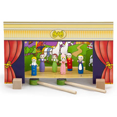 Teatru de papusi magnetic din lemn