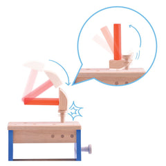 Banc de lucru si ladita cu scule 2 in 1, Wonderworld