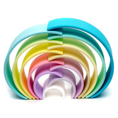 Rainbow, joc montessori de stivuire, 12 buc, nordic