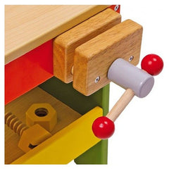 Banc de lucru din lemn cu fierastrau circular