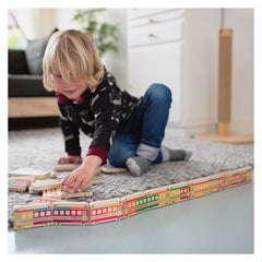 Domino Train, joc educativ din lemn