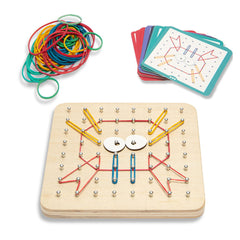 Geoboard, joc creativ cu elastice