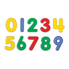 Numere transparente colorate, set 10 piese, Edx Education